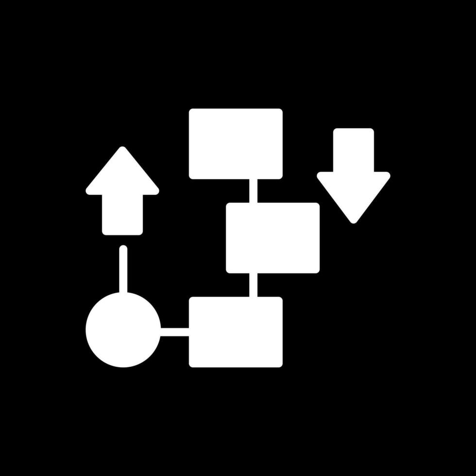 fluxo diagrama vetor ícone Projeto