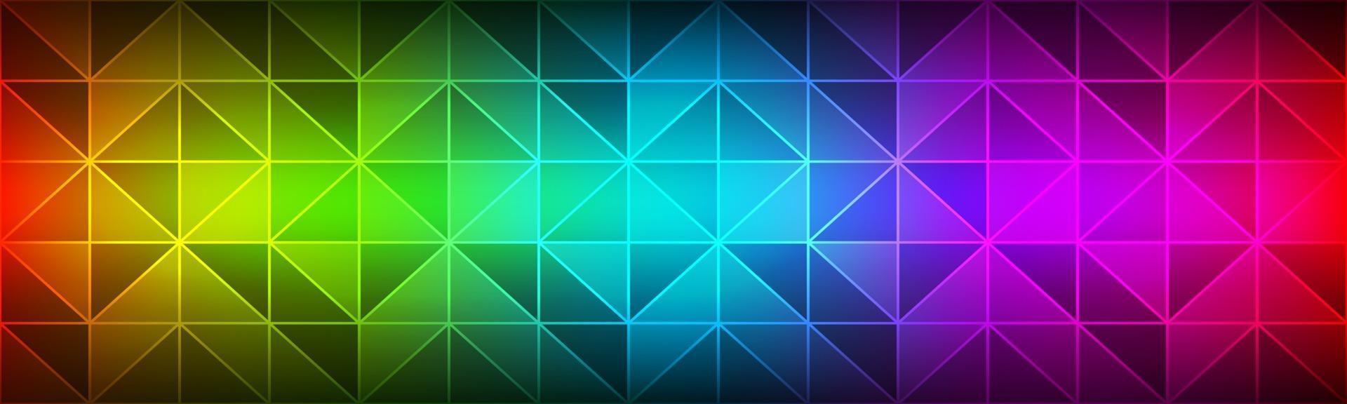 espectro de cores cabeçalho moderno polígono textura geométrica banner mosaico triangular design criativo moderno modelos vetor