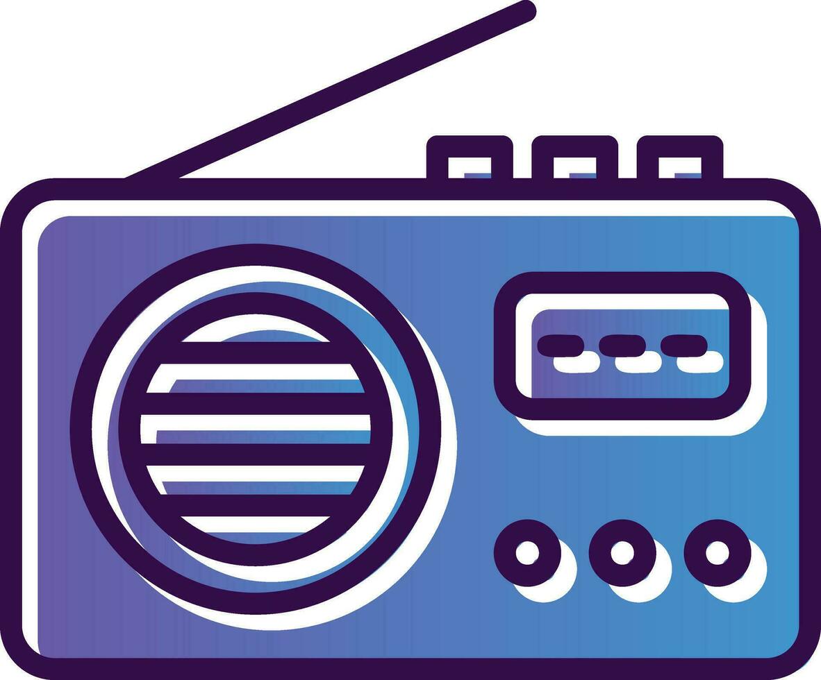 design de ícone de vetor de rádio