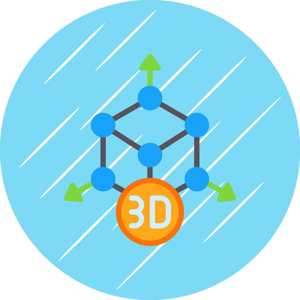 design de ícones vetoriais de modelagem 3D vetor