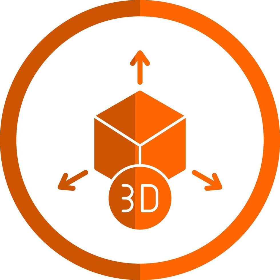 design de ícone de vetor de modelo 3D