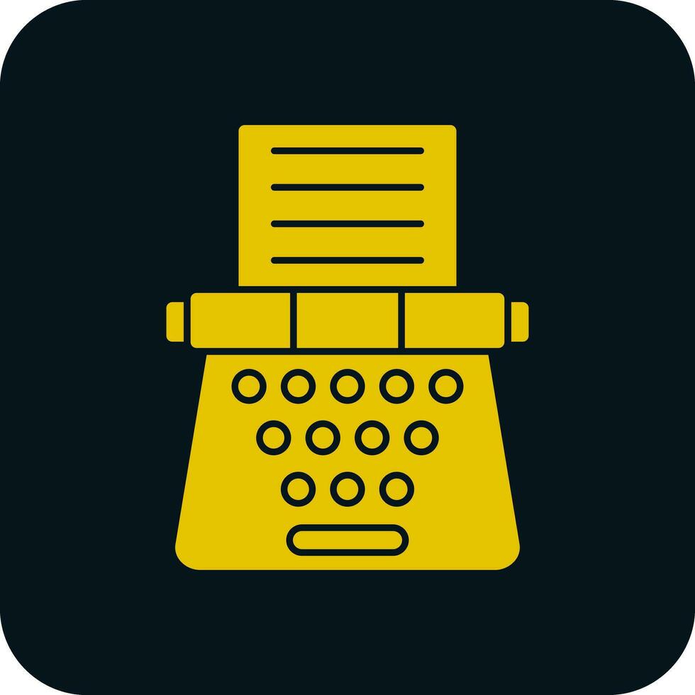 design de ícone de vetor de máquina de escrever