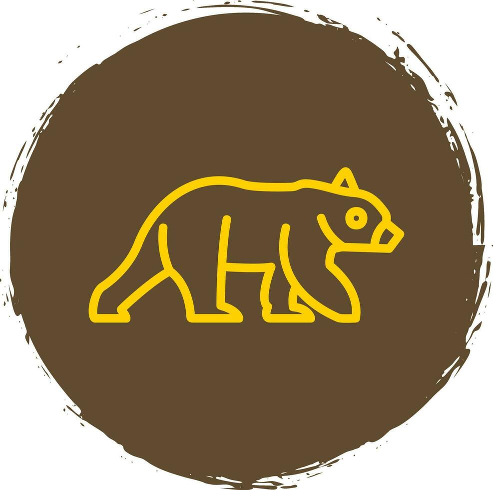 design de ícone de vetor de urso