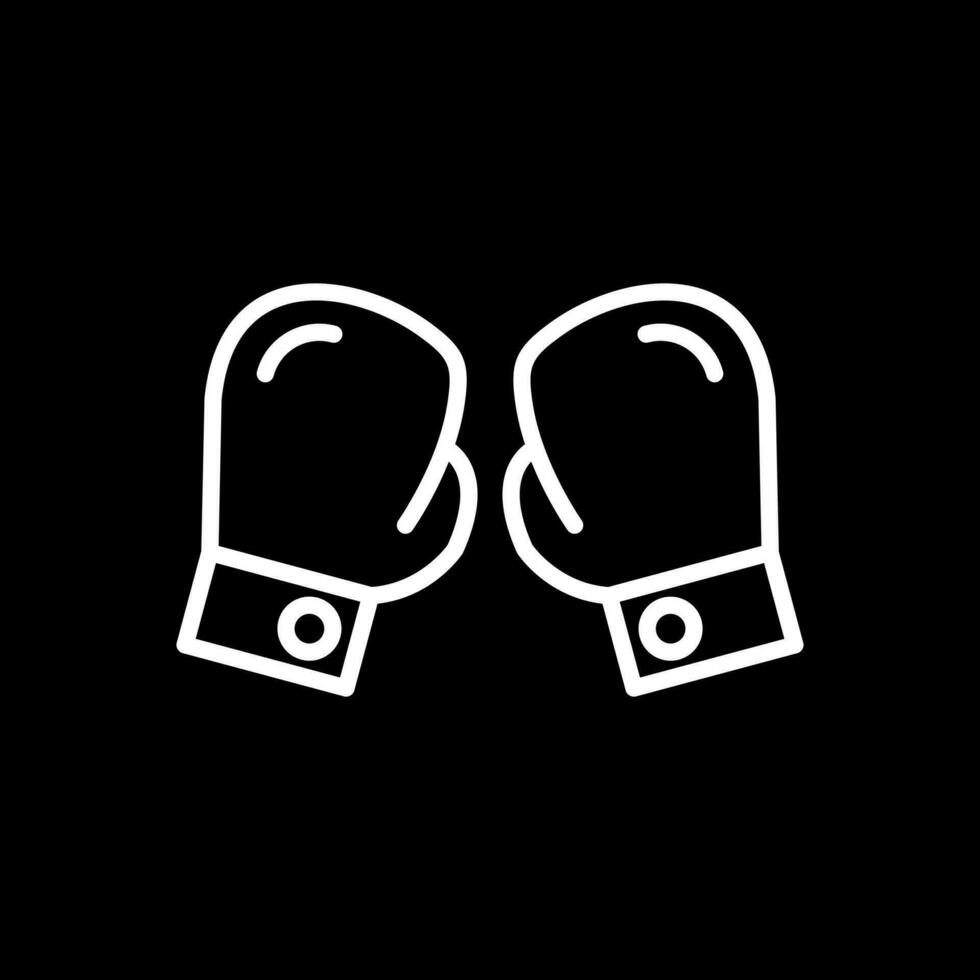 design de ícone vetorial de luvas de boxe vetor