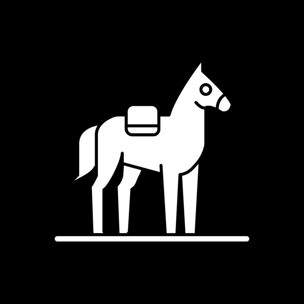 design de ícone de vetor de cavalo