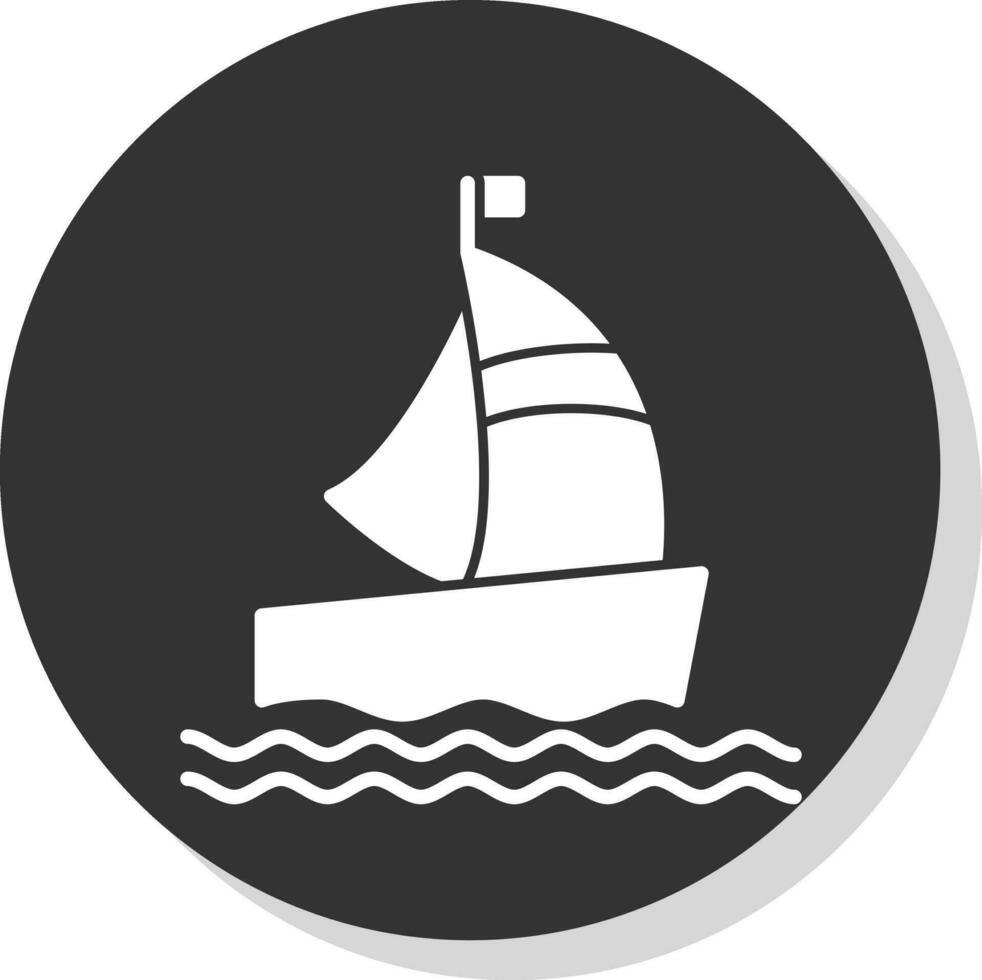 design de ícone de vetor de barco