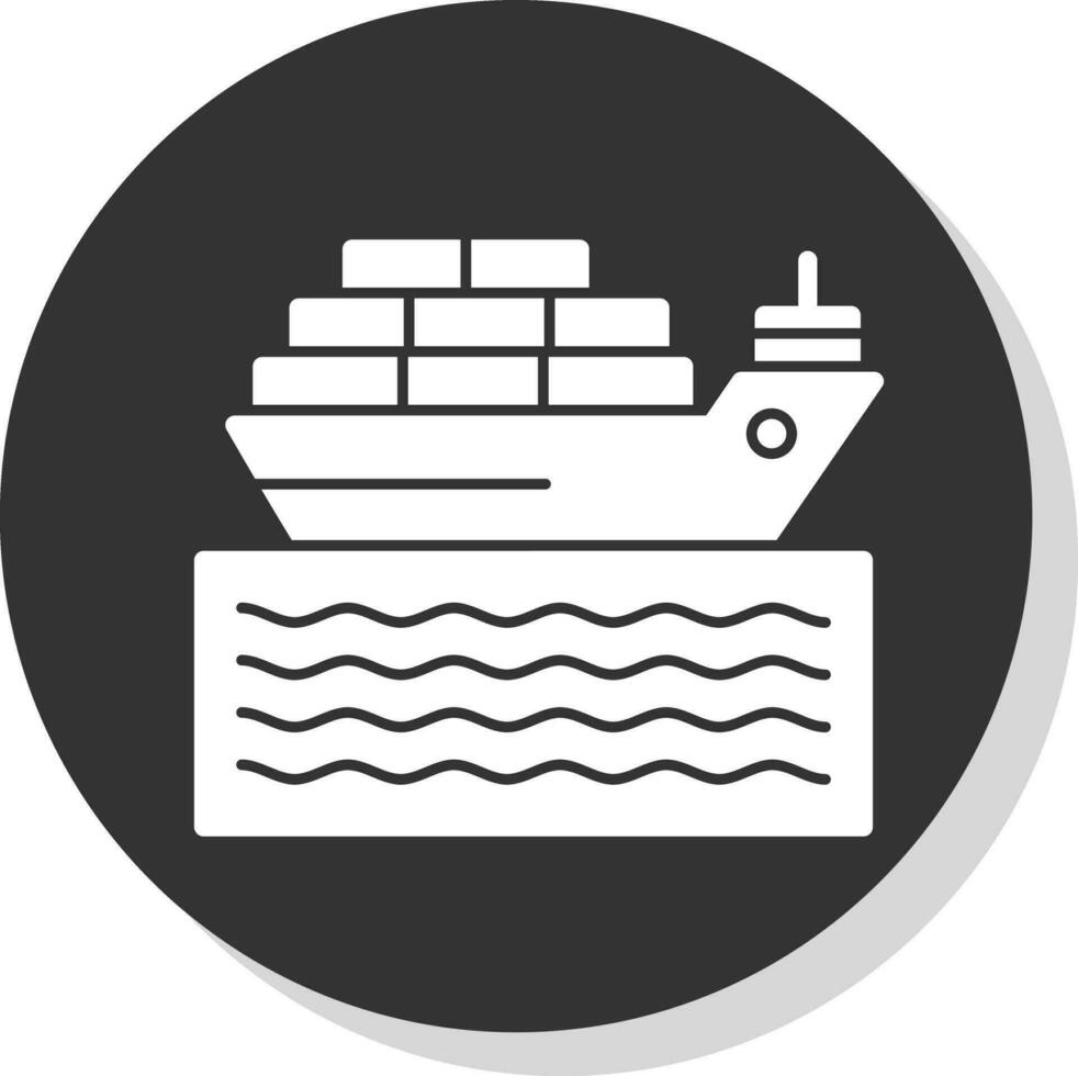carga navio vetor ícone Projeto