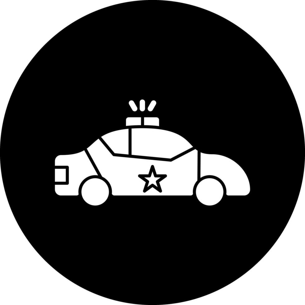 design de ícone de vetor de carro de polícia