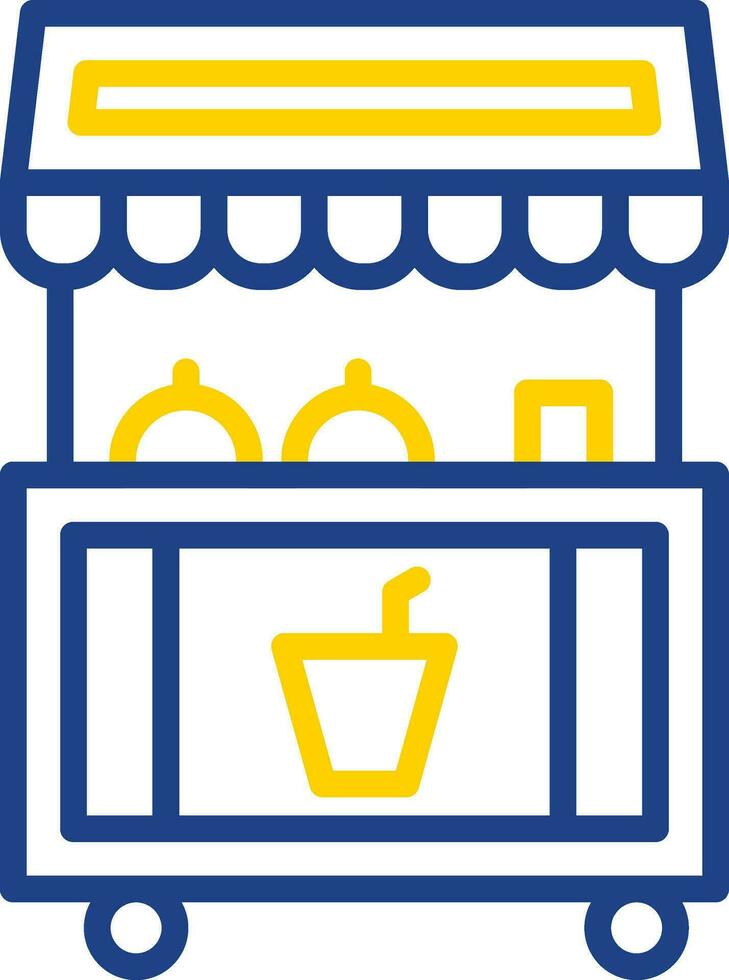design de ícone de vetor de barraca de comida