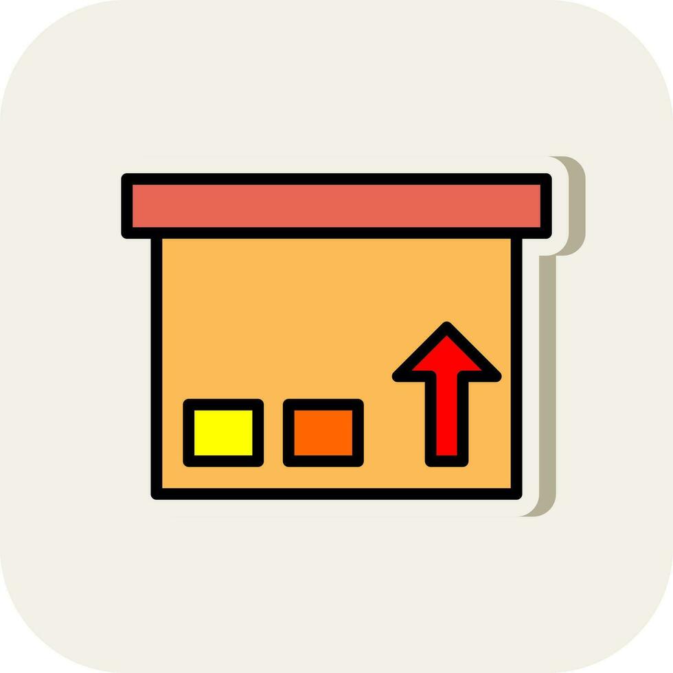 design de ícone de vetor de caixa de pacote