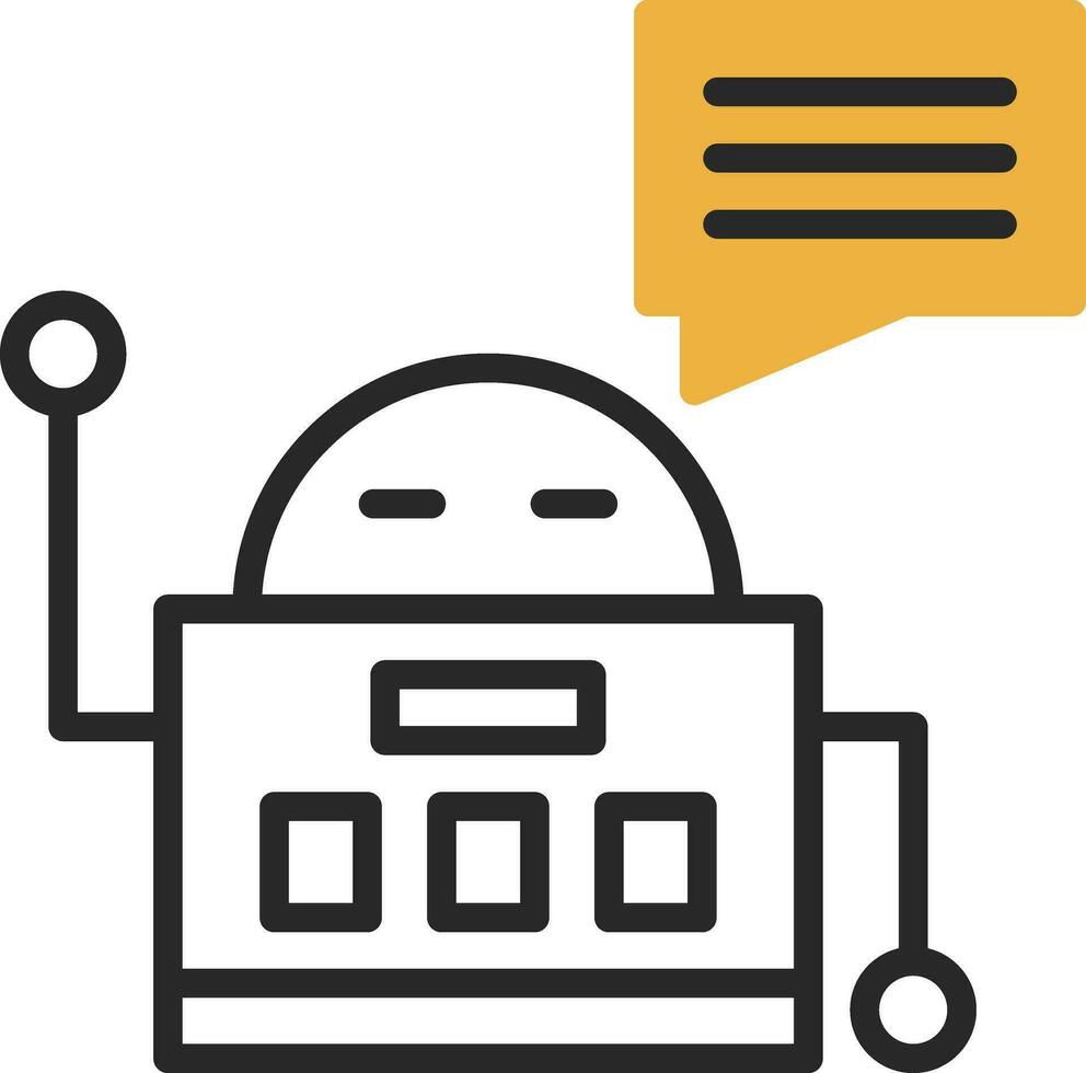 design de ícone de vetor de chatbot