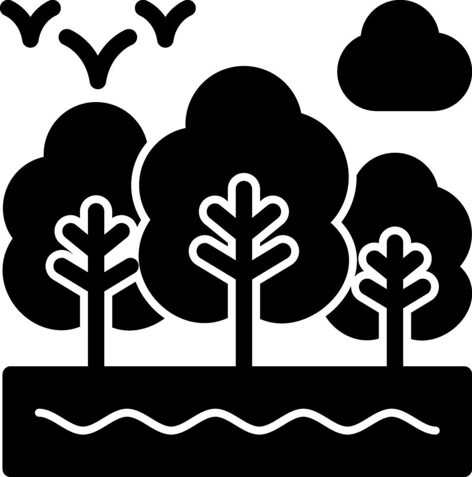floresta tropical vetor ícone Projeto