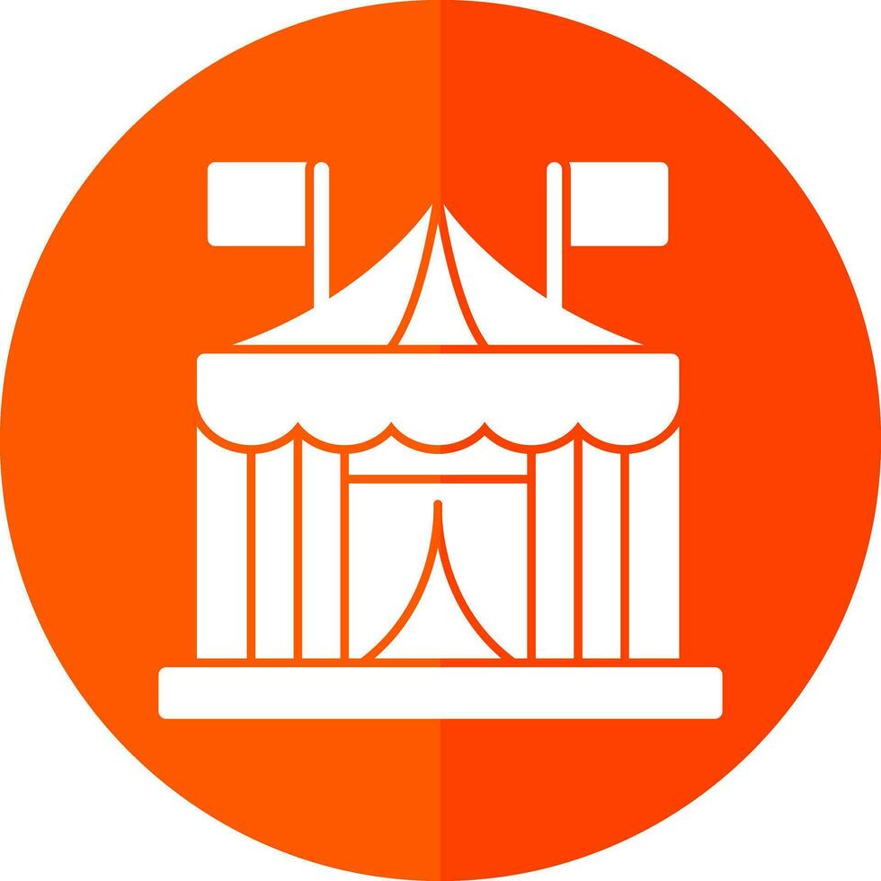 design de ícone de vetor de tenda de circo