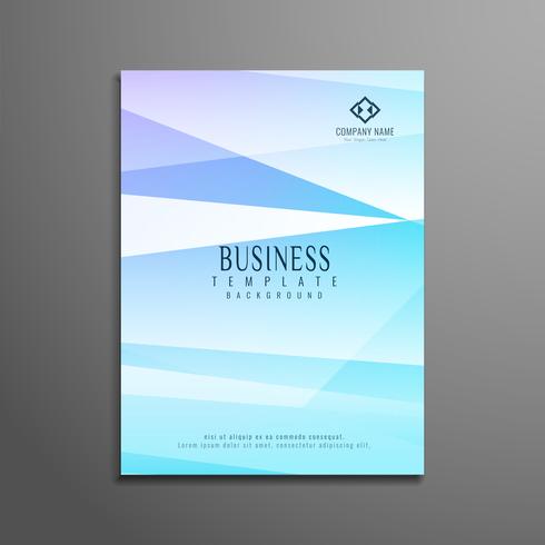 Brochura de negócios elegante abstrato colorido polígono vetor