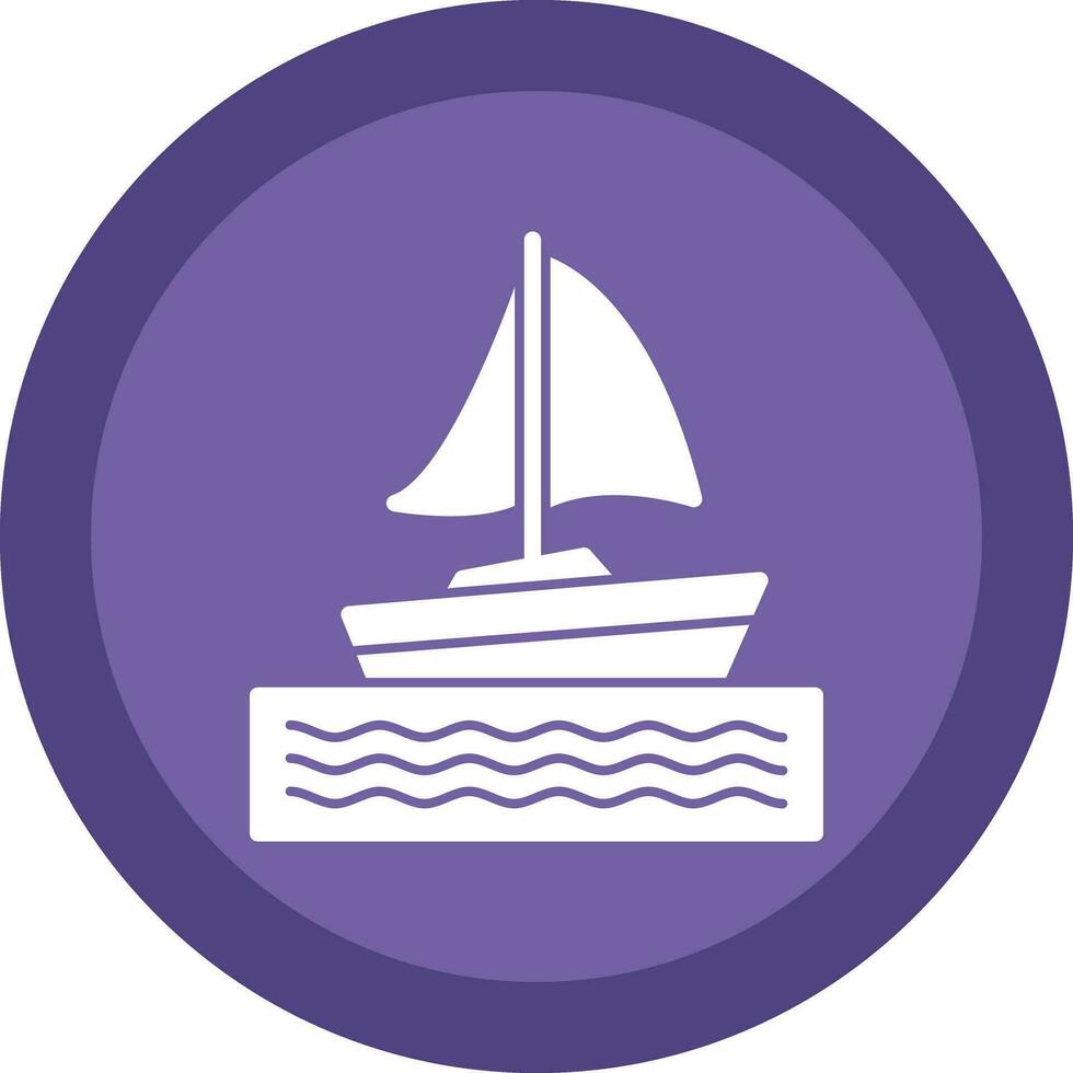 design de ícone de vetor de barco à vela