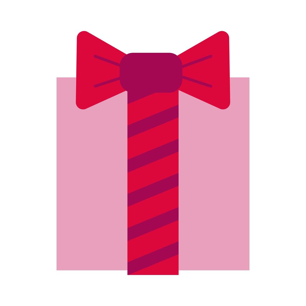 ícone de estilo simples de caixa de presente de aniversário vetor