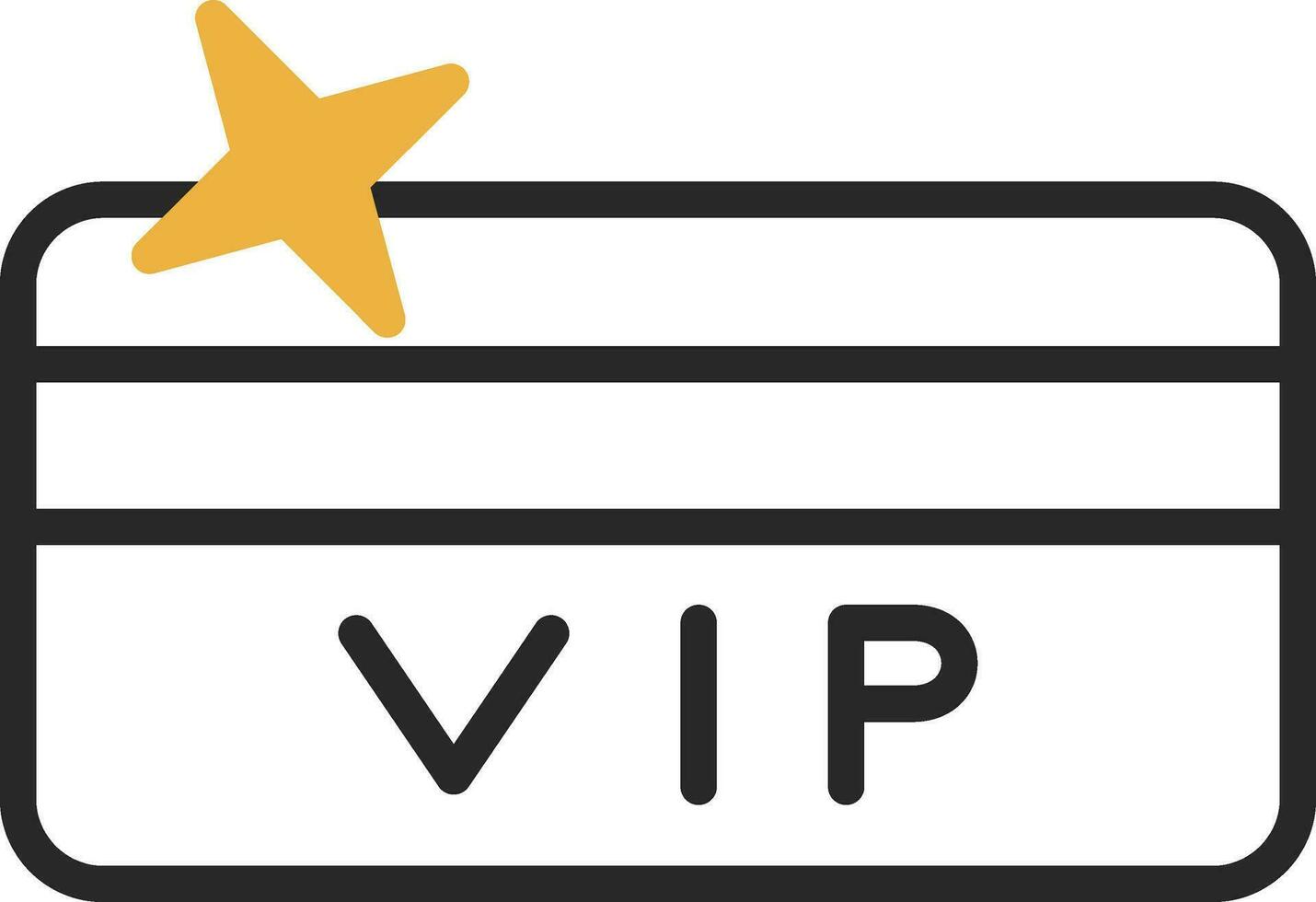 design de ícone de vetor de cartão vip