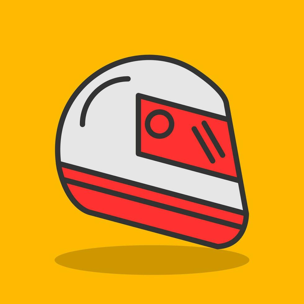 design de ícone de vetor de capacete