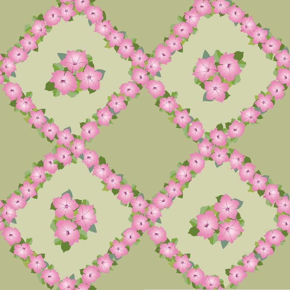 padrão floral sem costura abstrato ornamental artístico desenhado fundo com flores e folhas motivo de florescer para design de decoração de tecido têxtil vetor