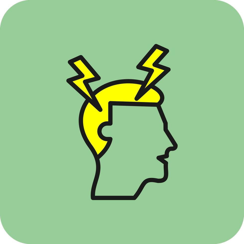 design de ícone de vetor de dor de cabeça