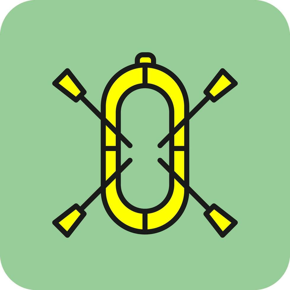 design de ícone de vetor de rafting