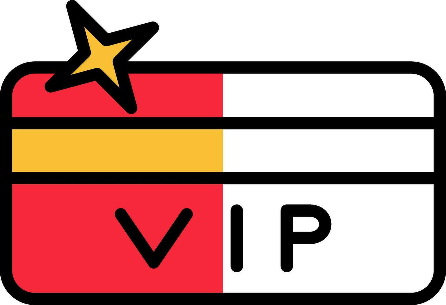 design de ícone de vetor de cartão vip