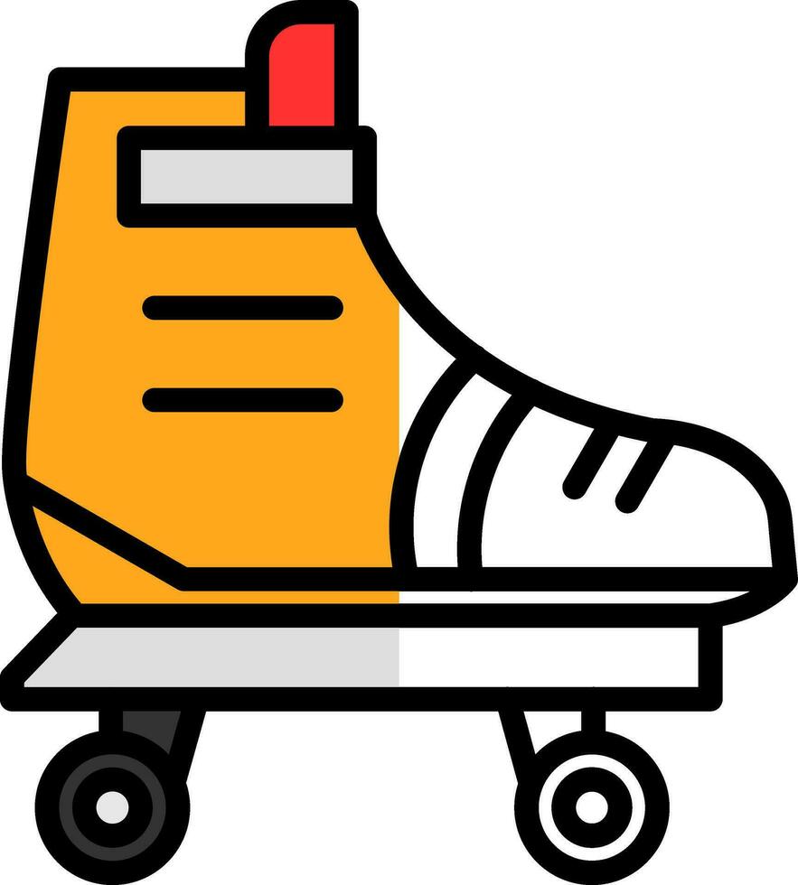 design de ícone de vetor de patins