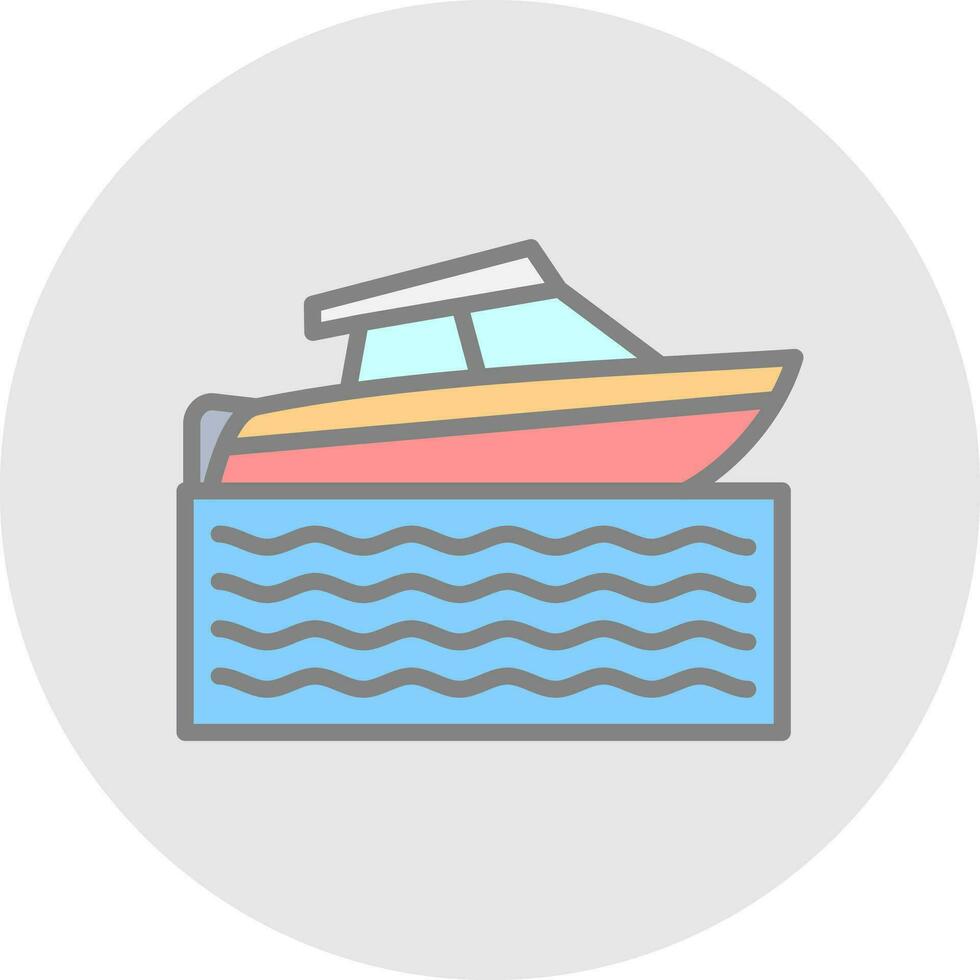 Rapidez barco vetor ícone Projeto