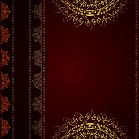 Fundo abstrato decorativo mandala de luxo vetor