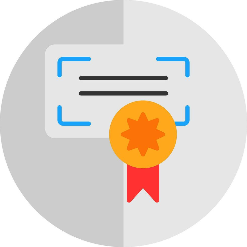 design de ícone de vetor de certificado