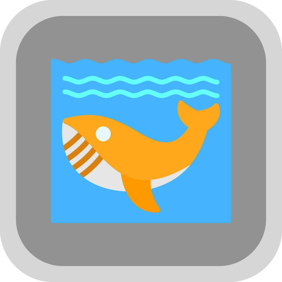 baleia dentro água vetor ícone Projeto