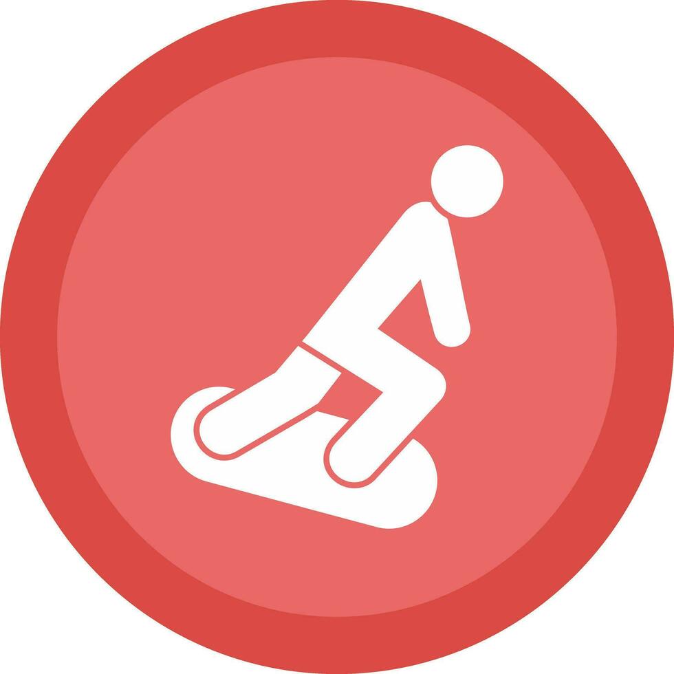 design de ícone de vetor de snowboard