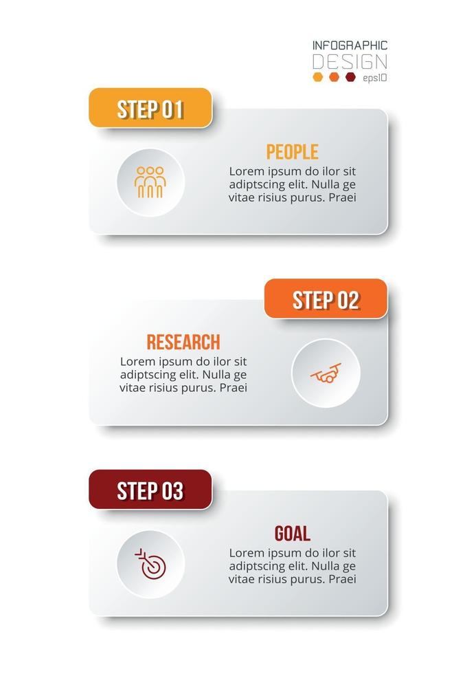 modelo de infográfico de fluxo de trabalho de negócios vetor