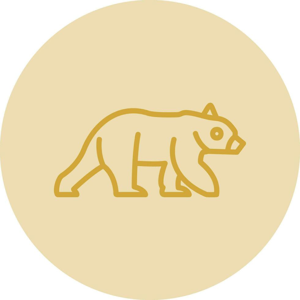 design de ícone de vetor de urso