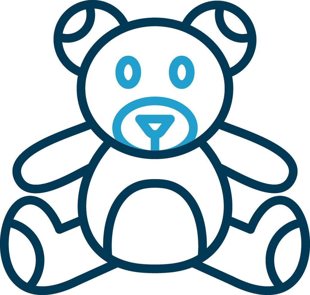 design de ícone de vetor de urso