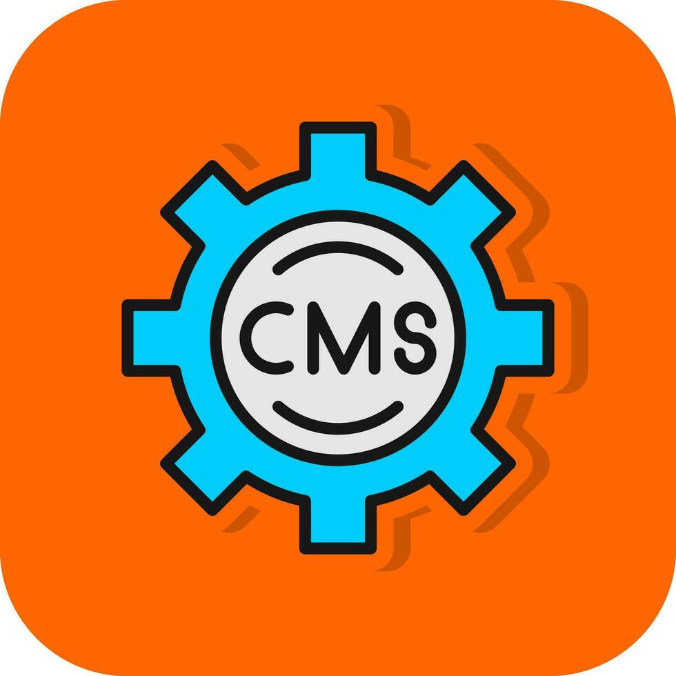 cms vetor ícone Projeto