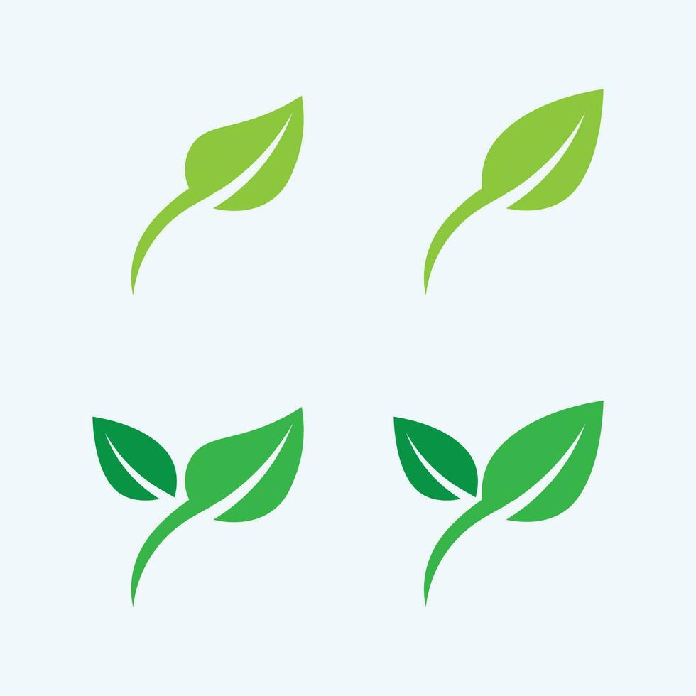 logotipo de vetor de energia eco com símbolo de folha. cor verde com gráfico de flash ou trovão. natureza e eletricidade renovável. este logotipo é adequado para tecnologia, reciclagem, orgânico.