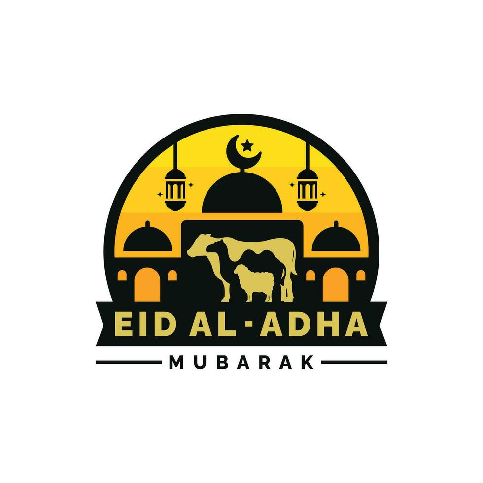 eid al adha ilustração. idul adha ilustração Projeto vetor