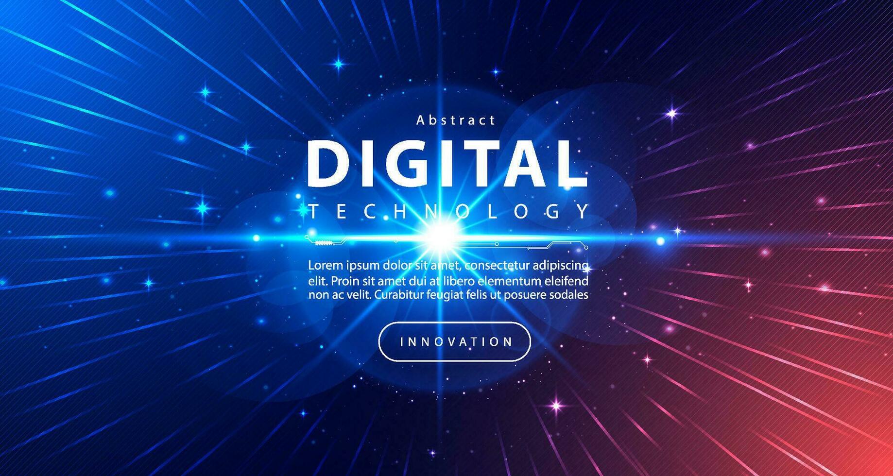 digital tecnologia Rapidez Internet rede conexão azul laranja fundo, cyber Informação, abstrato dados conectar comunicação, inovação metaverso futurista tecnologia, ai grande dados, ilustração 3d vetor