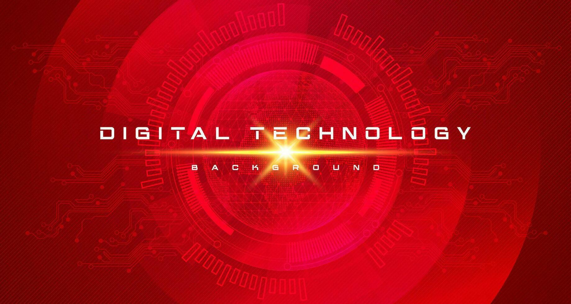 abstrato digital tecnologia futurista vermelho fundo, cyber em formação dados Ciência tecnologia, inovação comunicação futuro, ai grande dados, Internet rede conexão, nuvem oi-tech ilustração vetor