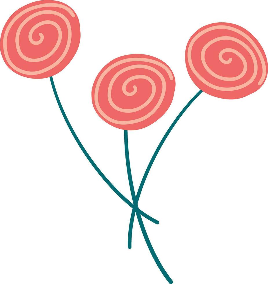 brilhante Rosa rosa flores clipart vetor