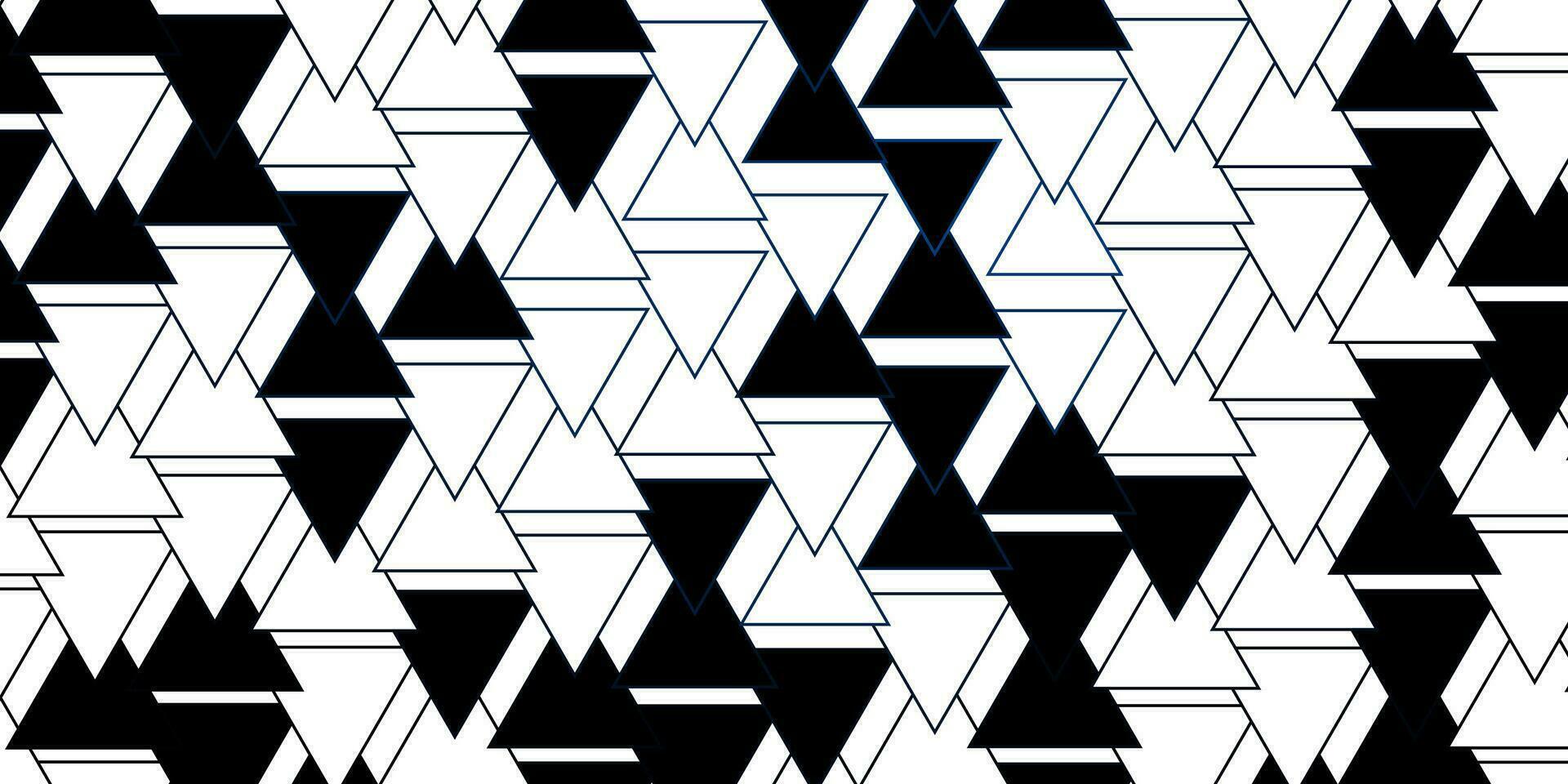 textura vector azul escuro com linhas, triângulos.