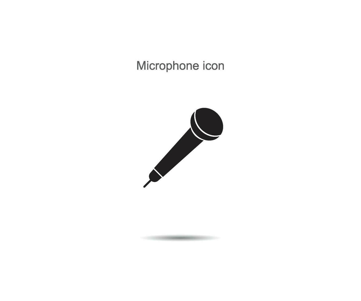 microfone ícone, vetor ilustração