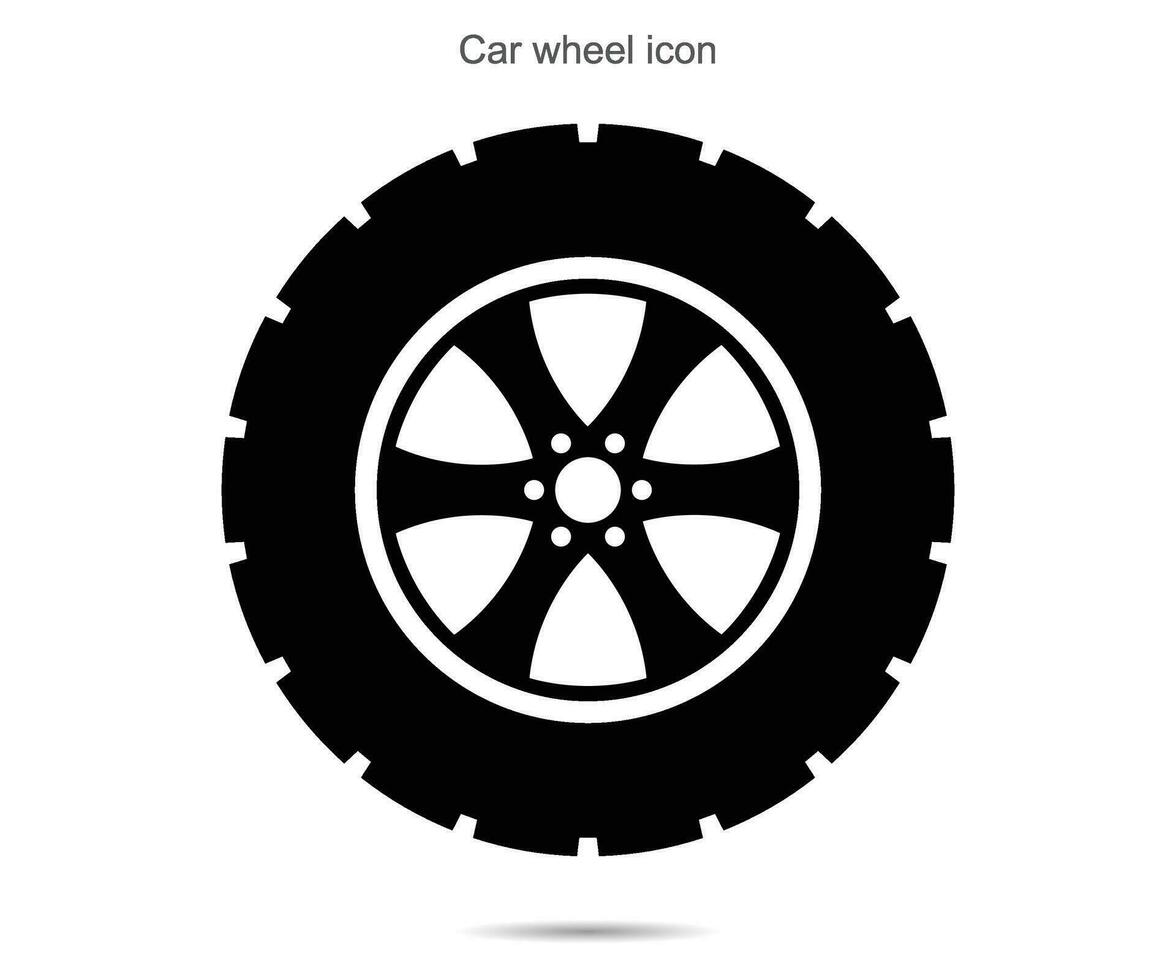 carro roda ícone, vetor ilustração