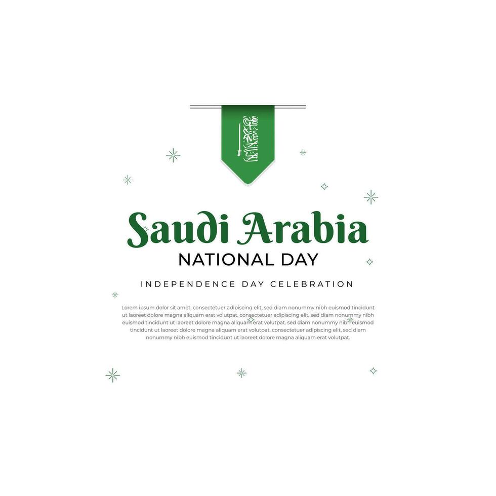 reino do saudita arábia nacional dia vetor