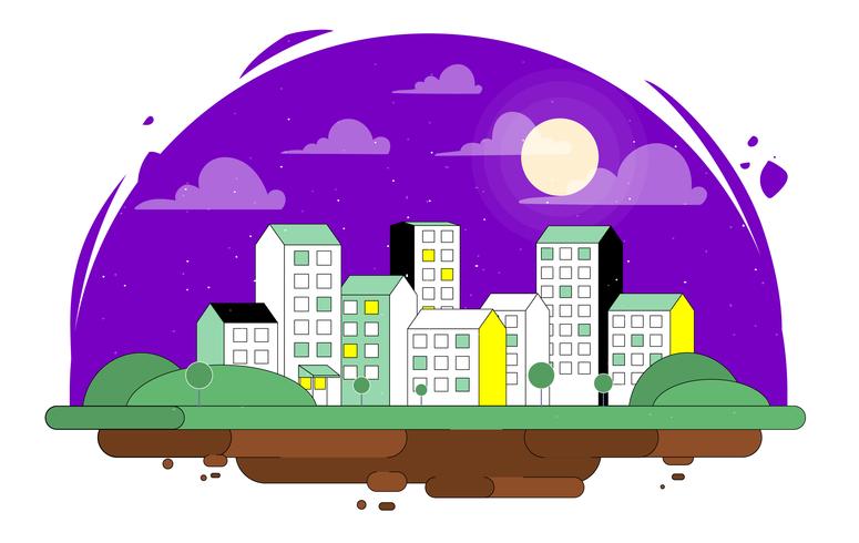 Vector bela paisagem ilustração