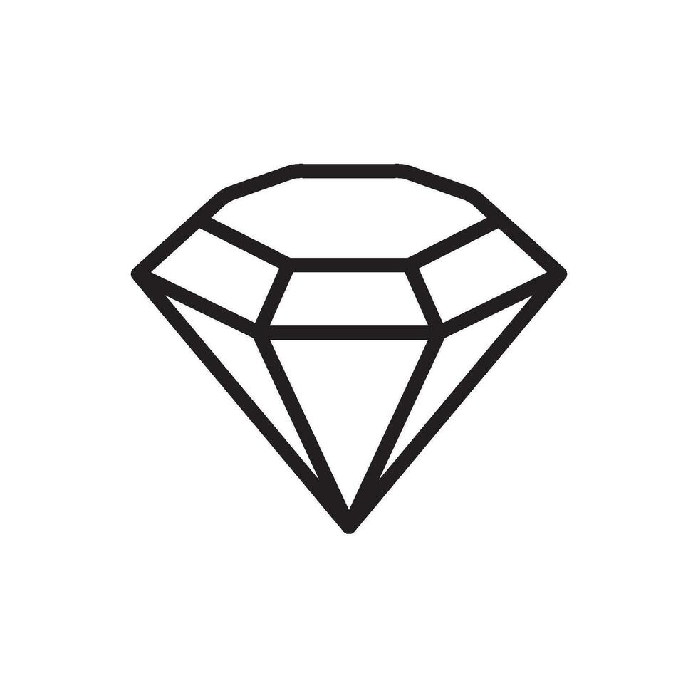 diamante ícone Projeto vetor