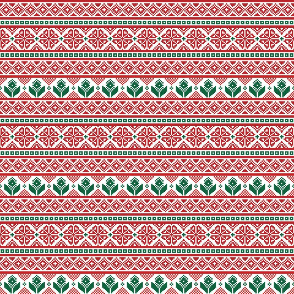 desatado tecido.feliz Natal e feliz Novo ano. a ocasião. píxeis. branco, verde, e vermelho. ornamento. fundo, presente invólucro, Projeto padronizar local na rede Internet fundo estoque vetor