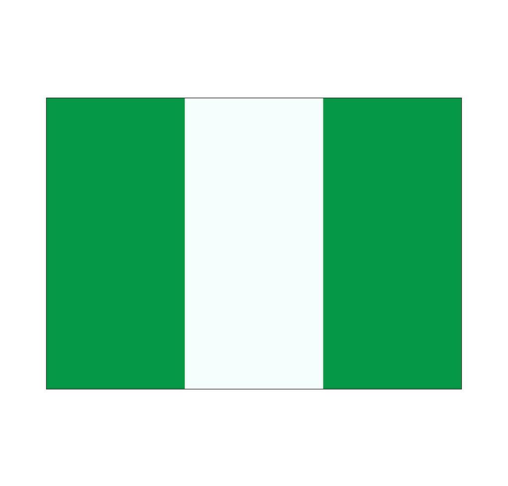 vetor de bandeira da Nigéria