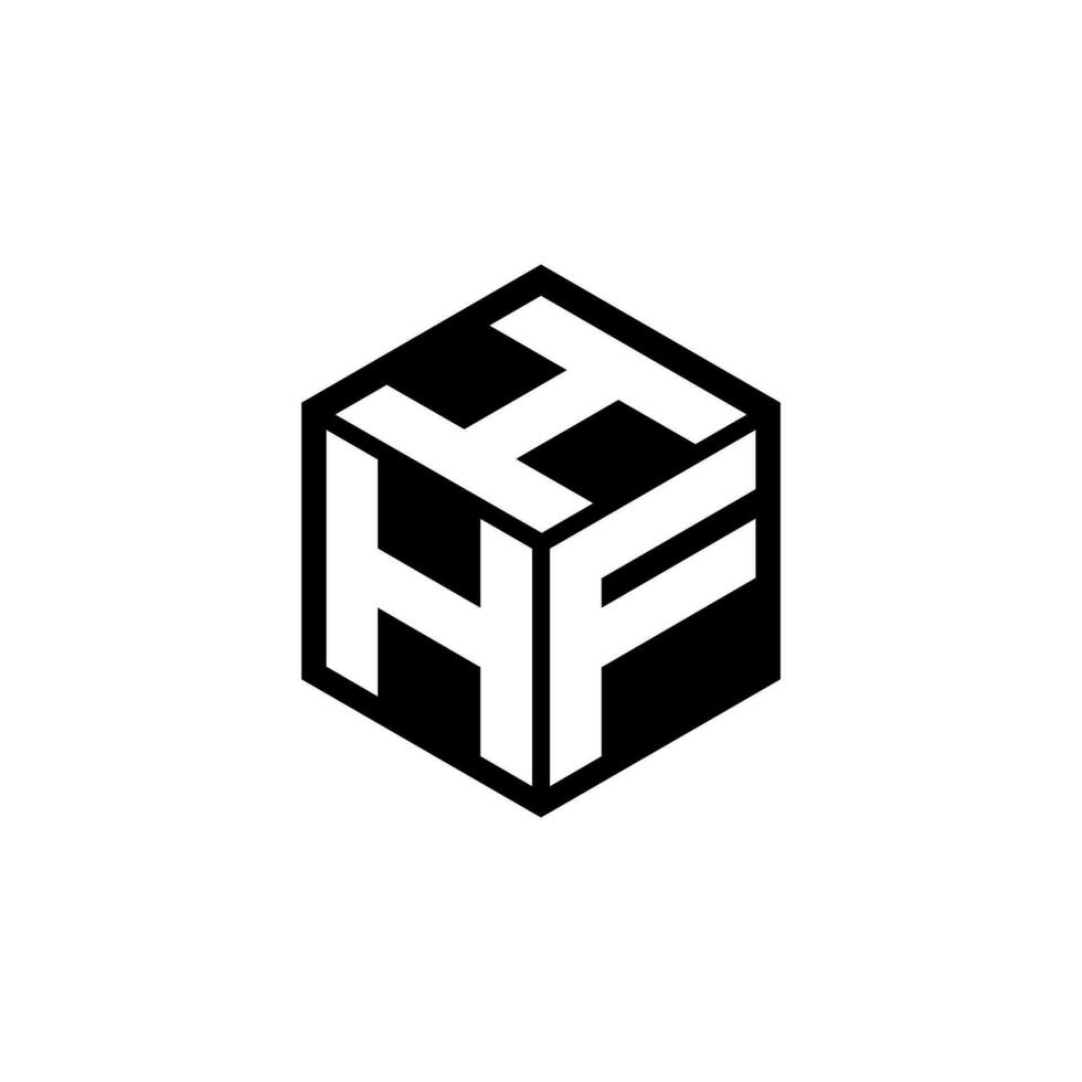 hfh carta logotipo Projeto dentro ilustração. vetor logotipo, caligrafia desenhos para logotipo, poster, convite, etc.